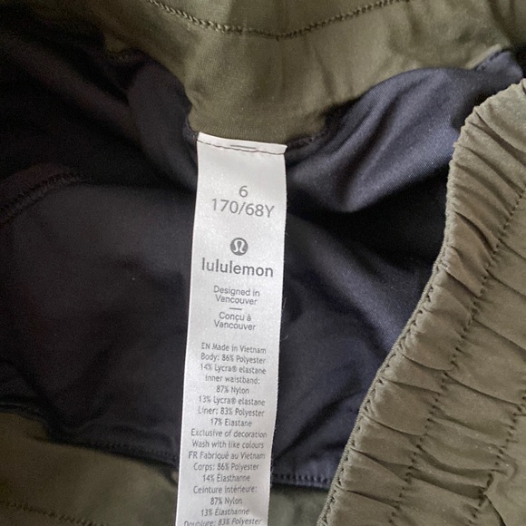 ❤️ Lululemon Track That MR Short 5" Lined Dark Olive Size 6 NWT - Picture 4 of 10